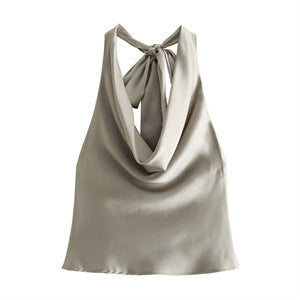 Satin Situation Cowl Top