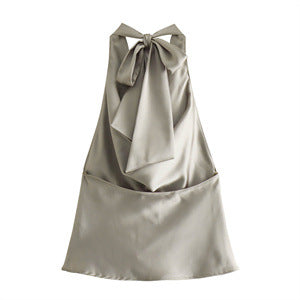 Satin Situation Cowl Top