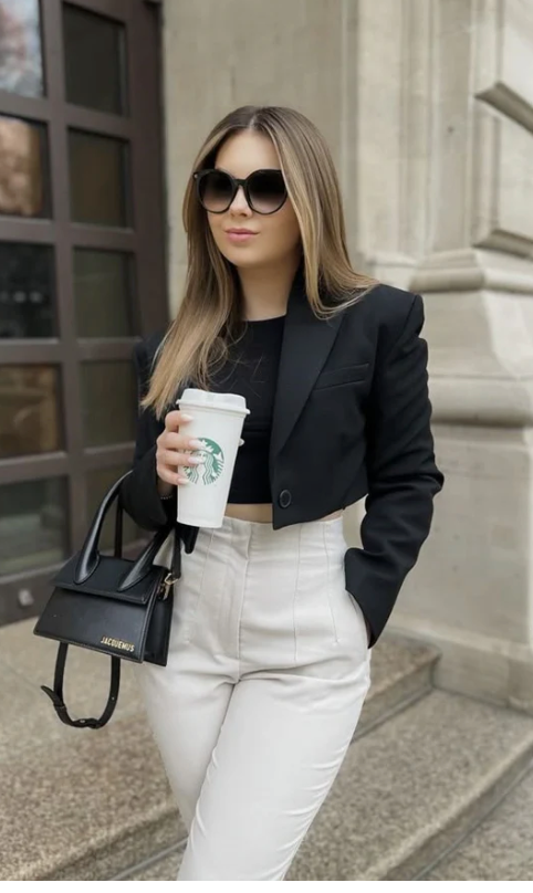Power Play Cropped Blazer