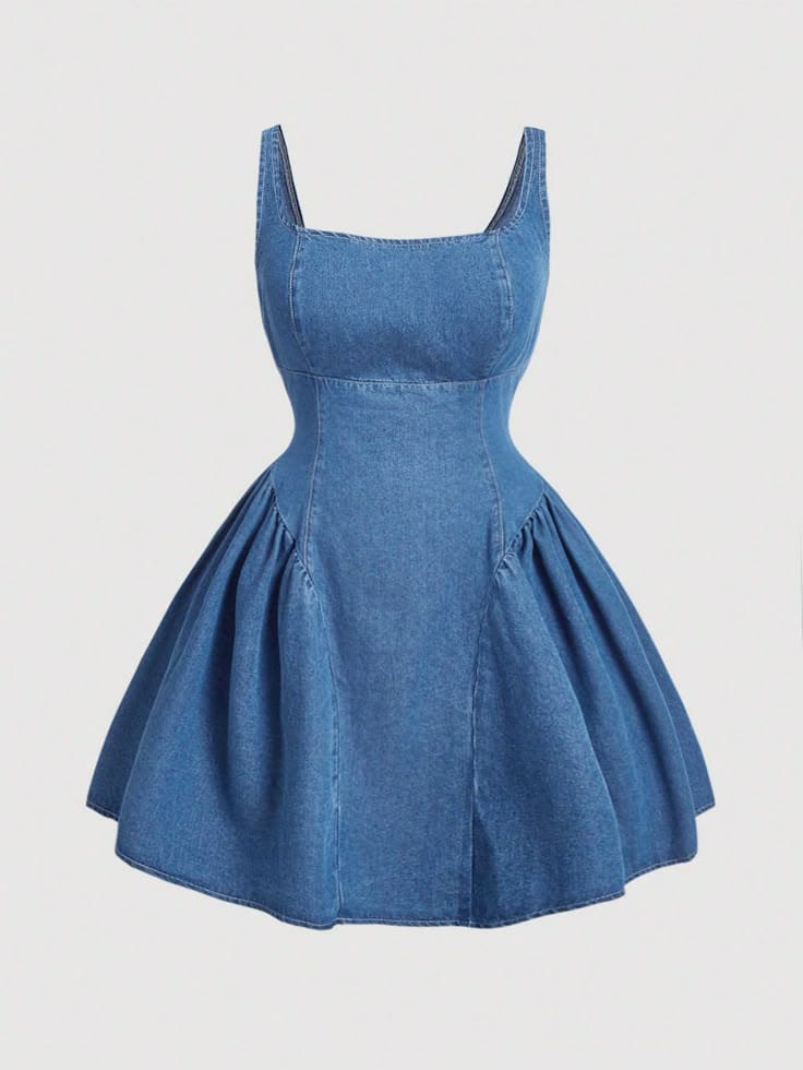Snapback Denim Dress