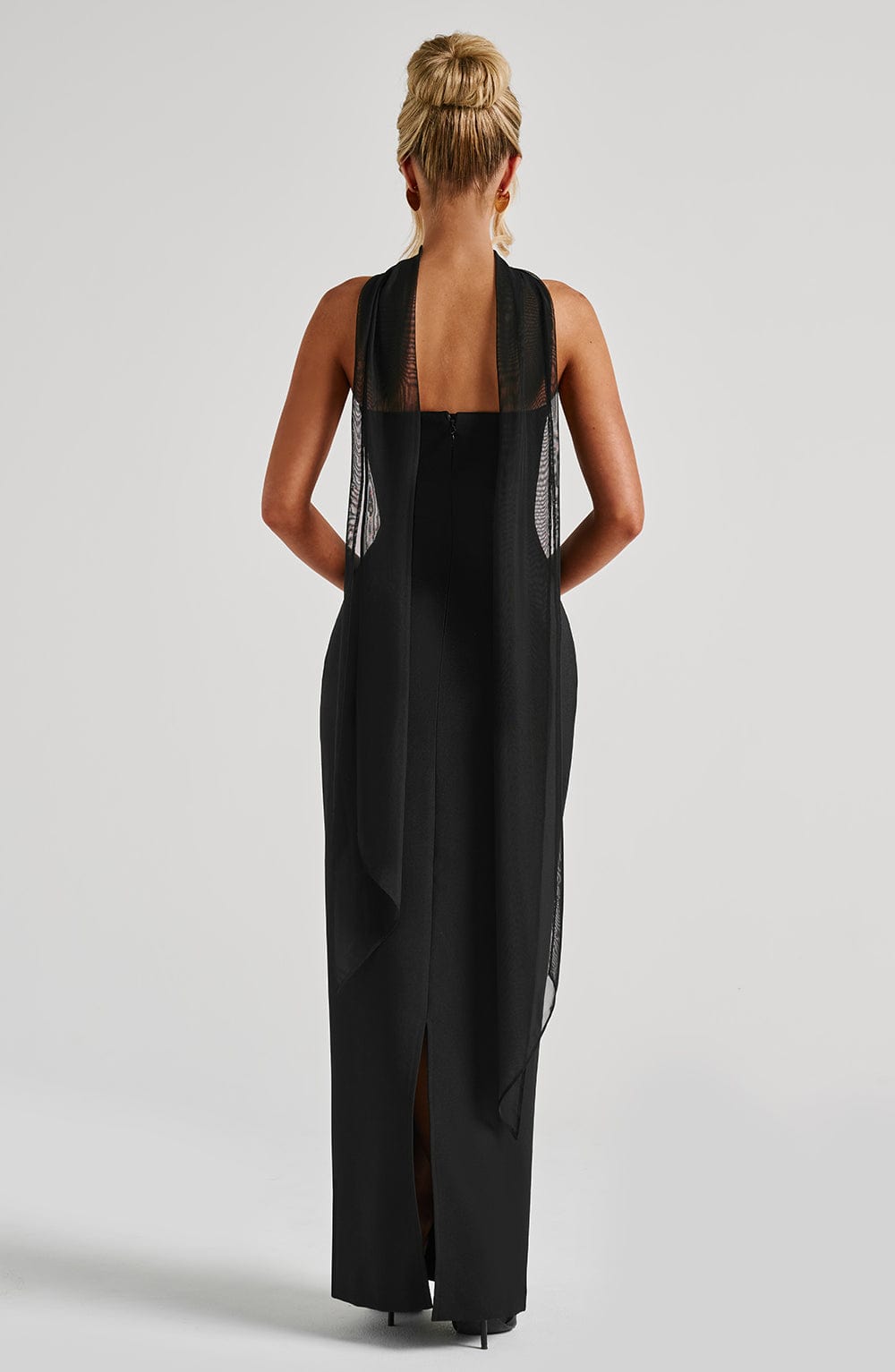 Femme Fatale Strapless Slit Gown